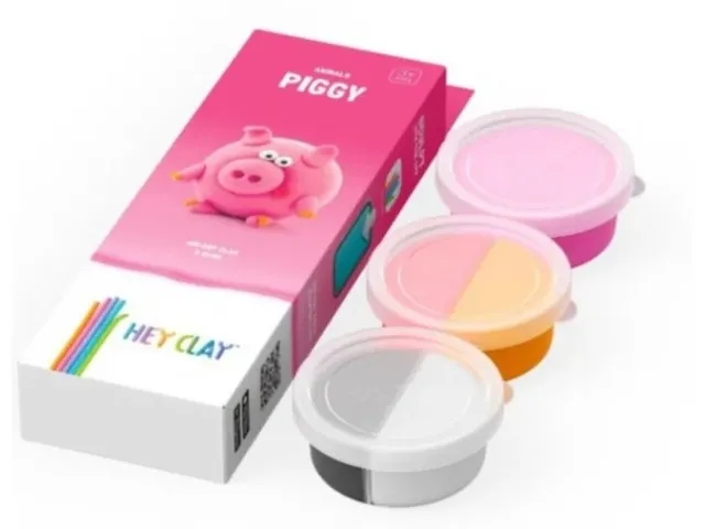 Klei Hey Clay Piggy 3 potjes