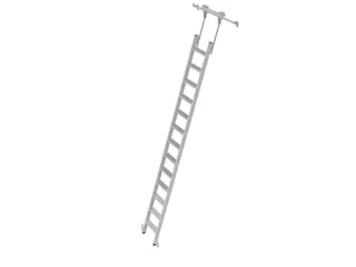verrijdbare stellingladder,balk L 3,45m,v. H tot 3,54m,13,treden - 1