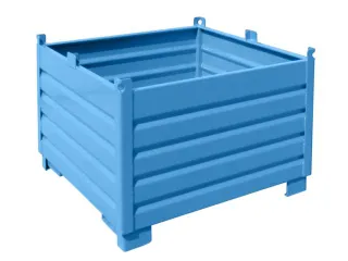 Systeem-Stapelcontainer Blauw 850x1200x1200mm 1000kg Inhoud 1m³ - 1