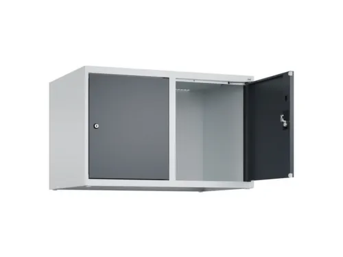 opzetkast,v. locker,2vak.,vak B 400mm,HxBxD 500x800x500mm,cilinderslot