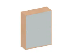 Schuifdeurkast 1540x1200x430mm Romp Beuken Decor Front Lichtgrijs