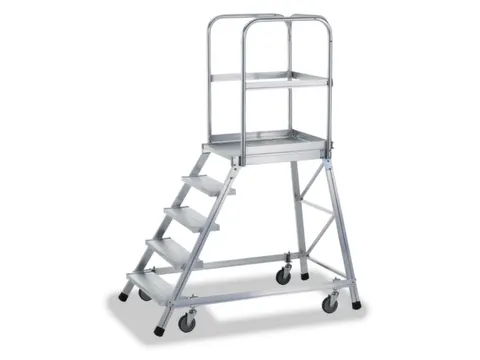 Bordestrap Aluminium Bordes 1200x 600x 800mm 5treden Aluminium