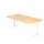 In hoogte verstelbaar bureau,HxBxD 680-850x2000x1000mm,blad esdoorn