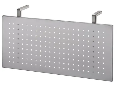 zichtscherm,v. bureau,HxB 350x750mm,zilverkleurig