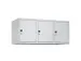 opzetkast,v. locker,3vak.,vak B 400mm,HxBxD 500x1200x500mm,vleugeldeur