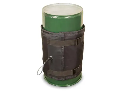 verwarmingsmantel,v. 60l vat,buiten nylon,zwart,300 W,m. thermostaat