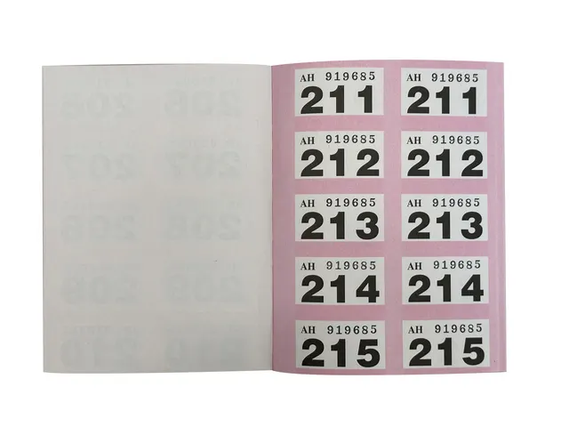 Bloc de numéros Pukka 1-500