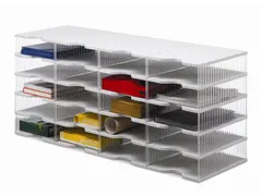 postsorteerbox,20vakken,m. antislipvoeten,Tafelopstelling