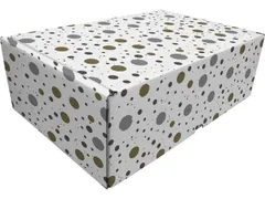 Cadeaupakketdoos Raadhuis 4 spetter 305x215x110mm krimp a 5 stuks