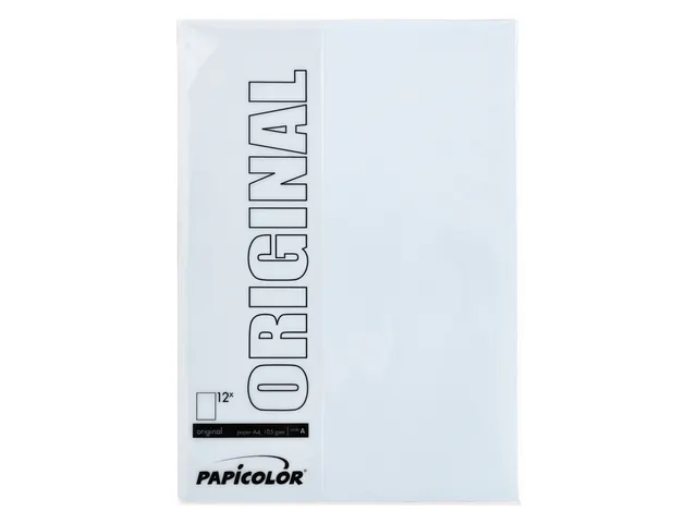 Kopieerpapier Papicolor A4 200gr 6 vel babyblauw