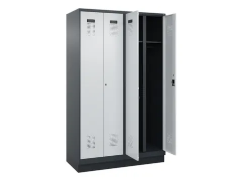 locker voor scheiding van kleding,HxBxD 1950x1200x500mm,4vak