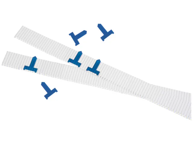 Flèche de planification 7mm Plastique Bleu Transparent