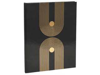 Gastenboek Exacompta Graphik 270x220mm blanco zwart - 3