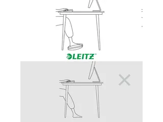 Voetensteun Leitz Ergo verstelbaar lichtgrijs - 4