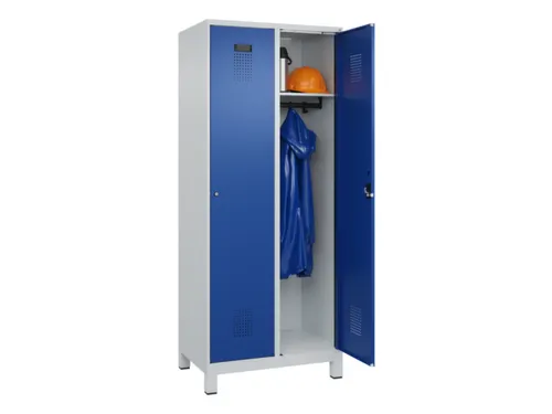locker,HxBxD 1950x800x500mm,2vak,vak B 400mm,cil.-slot,voeten