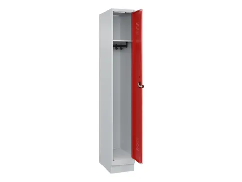 locker,HxBxD 1950x300x500mm,1vak,vak B 300mm,draaigrendel,sokkel