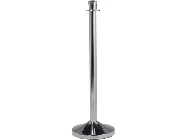 Afzetpaal Securit 100cm met voet chroom