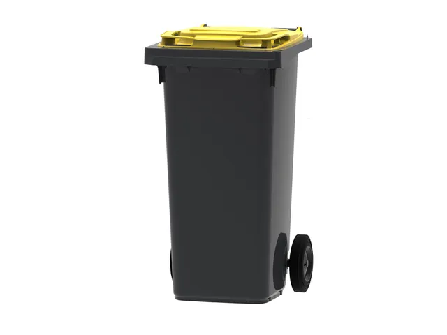 Mini-Container 120 Liter Grijs Geel
