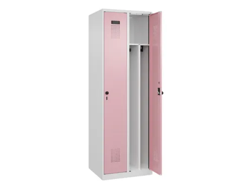 locker voor scheiding van kleding,HxBxD 1850x600x500mm,2vak