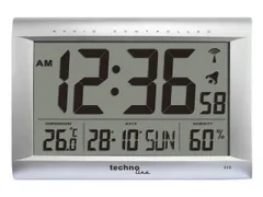 Digitale wandklok Technoline WS 8009 407x270x43mm zilver XXL