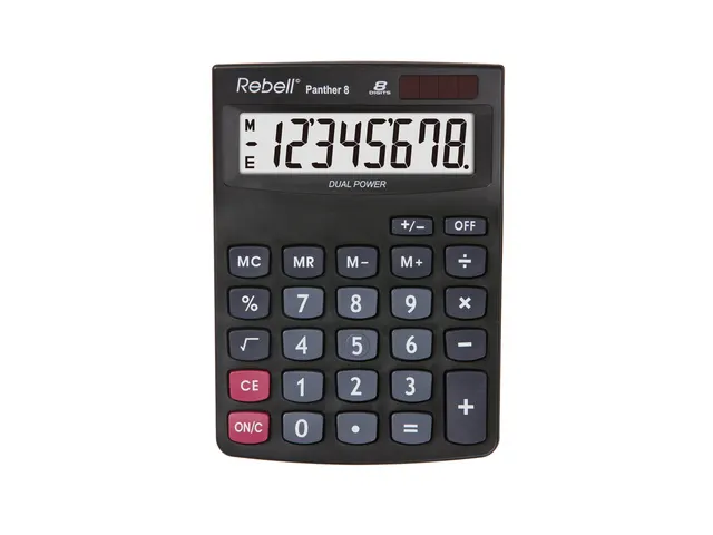 Calculator Rebell PANTHER 8BX zwart desk 8 digit