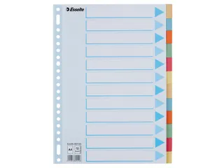 Tabbladen Esselte Premium A4 12-delig karton 23-rings assorti - 3
