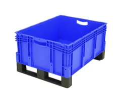 Euronorm Stapelbak Pp 320x800x600mm 127liter Dubbele Bodem Met Sleden