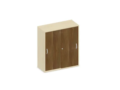 Schuifdeurkast 1150x1000x430mm Romp Esdoorn Decor Front Noten