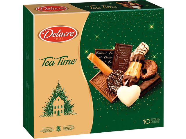 Delacre Tea Time biscuits, Noël, boîte de 300 g