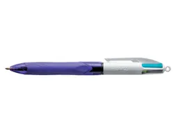 Balpen BIC 4kleuren Grip Medium Fashion