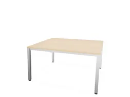vergadertafel,HxBxD 740x1400x1400mm,hoekig,NE-esdoorn