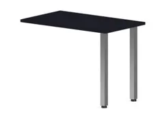 table de rallonge haut. régl. HxlxP 720-840x1000x600mm CC-noir