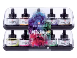 Inkt Talens Ecoline met pipet additional set à 10 assorti kleuren