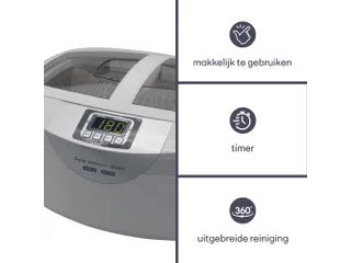 Ultrasone Reiniger Met Tijdschakelaar 2.6 Liter - 6