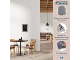 Europel Kliklijst Premium A5 25mm Zilver - 9