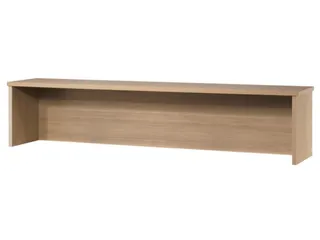 opzetvitrine,HxBxD 350x1200x320mm,hout,notenboom,slijt- en krasvast - 1