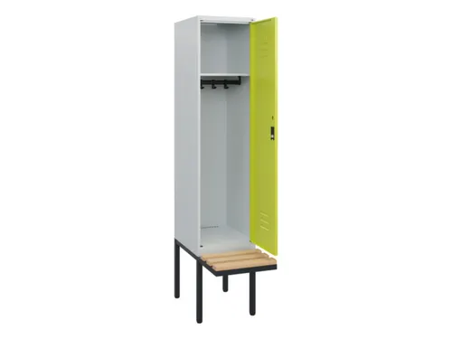 locker met bank,HxBxD 1950x400x815mm,1vak,vak B 400mm,cil.-slot