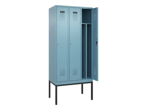 locker voor scheiding van kleding,HxBxD 2120x900x500mm,3vak