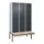 locker met bank,HxBxD 2120x1200x815mm,3vak,vak B 400mm,draaigrendel