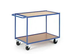 tafelwagen,draagverm. 250kg,2etage(s),laadvl. LxB 790x490mm,houtetage