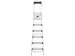 veiligheidsladder,eenzijdig,6 XXL treden,Stand H 1,28m,balk L 2,09m