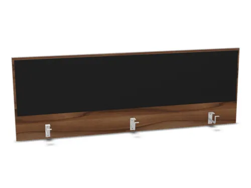 opzetpaneel bureau aanbouw achter NP-tiepolo nut BN8033-zwart 1600mm