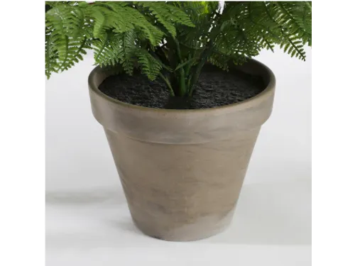 Kunstplant Mica Varen groen in pot Stan grijs 38x50cm
