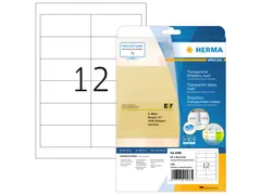 HERMA 4586 Transparante folie-etiketten Mat A4 97x42,3mm 120 stuks