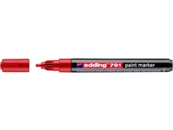 Paintmarker edding 791 op alcoholbasis 1-2mm rood