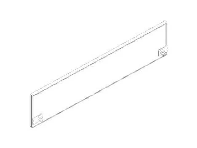 geluidabsorberende tafelscheidingswand,HxB 480x2000mm,wand stof,zwart