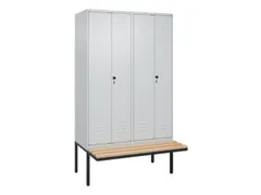 locker voor scheiding van kleding,HxBxD 2120x1200x815mm,4vak