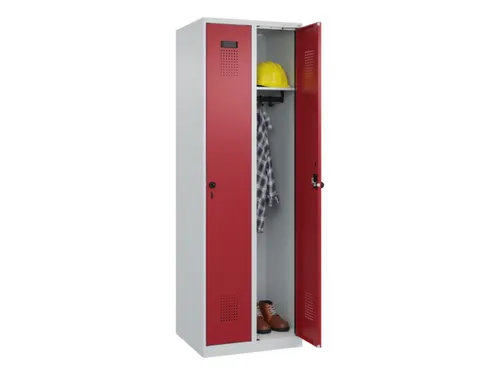 locker,HxBxD 1850x600x500mm,2vak,vak B 300mm,draaigrendel