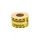 Waarschuwingsetiket Rillprint fragile 46x125mm geel 250 stuks