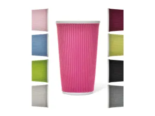 Beker porselein Les Artistes Paris 450ml siliconen grip ribbel Roze - 5
